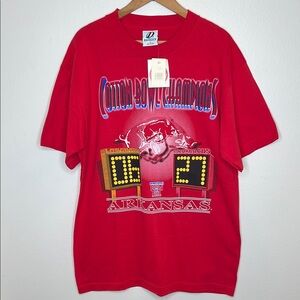 NWT - 2000 Cotton Bowl T-Shirt - Longhorns/Razorbacks